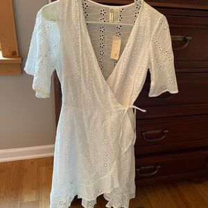 Hawaiian boutique wrap dress